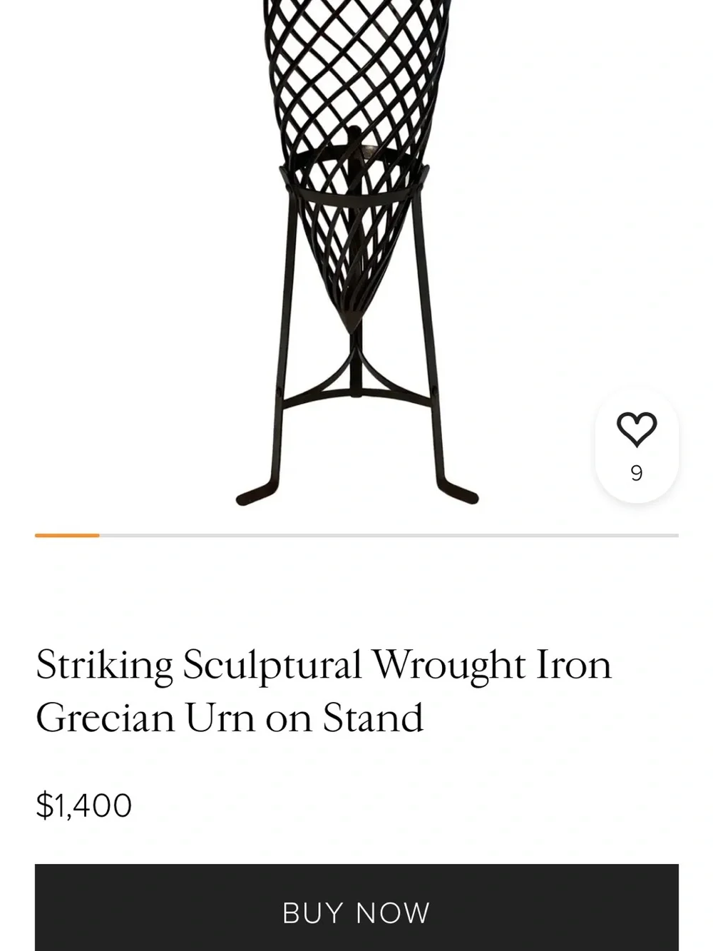 Metal Lattice Floor Vase Stand in Dark Brown